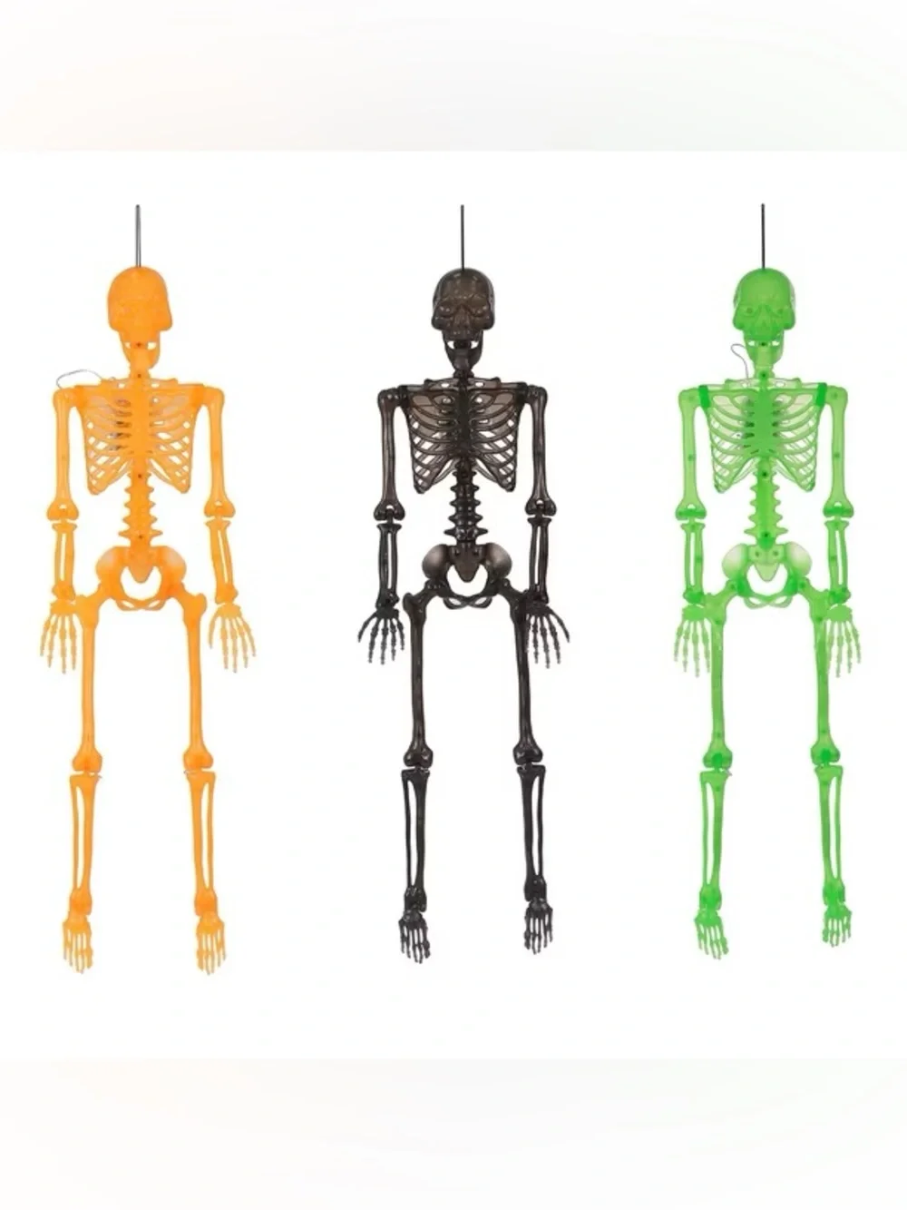 Pre-Lit Skeletons, Set of 3